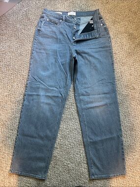Women Grey/blue highest Straight-Leg Jeans